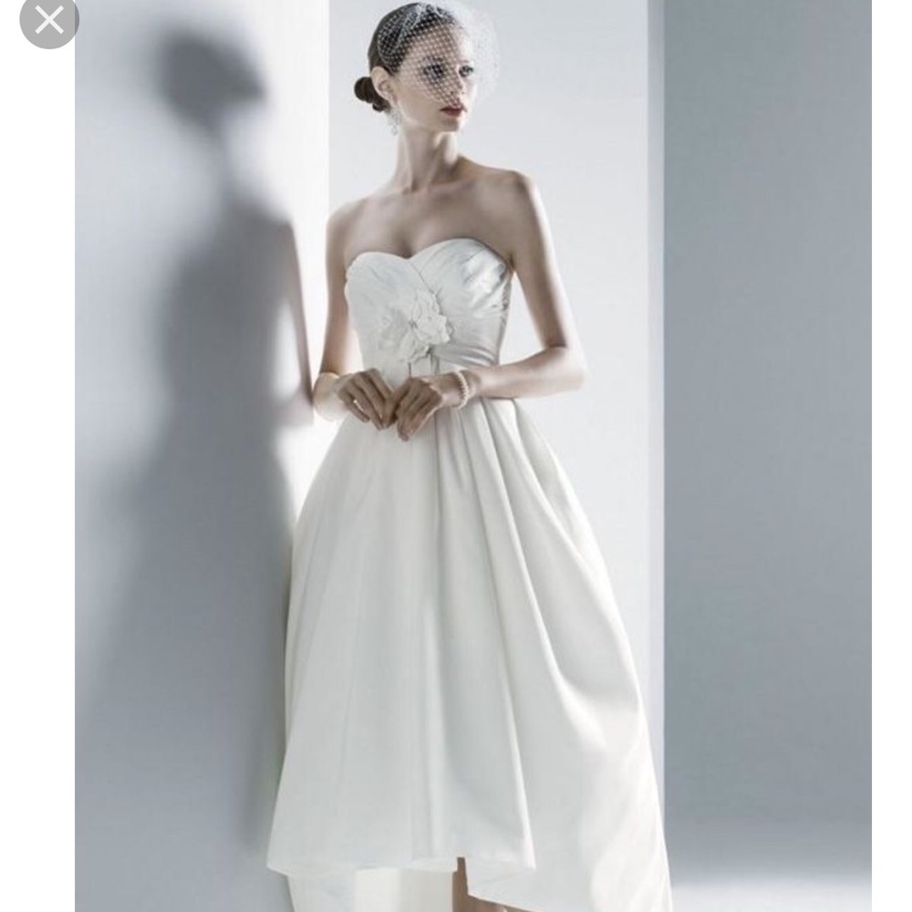 Vintage style Retro Tea Length Wedding Dress